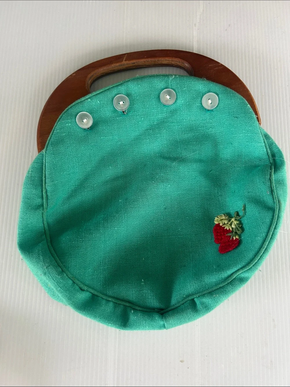 Vintage Kelly Green Bermuda Bag w Extra Cover